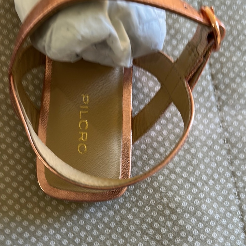 Pilcro Rose Gold Woven Slingback Mules - Picture 4 of 5